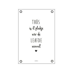 tuinposter tekst