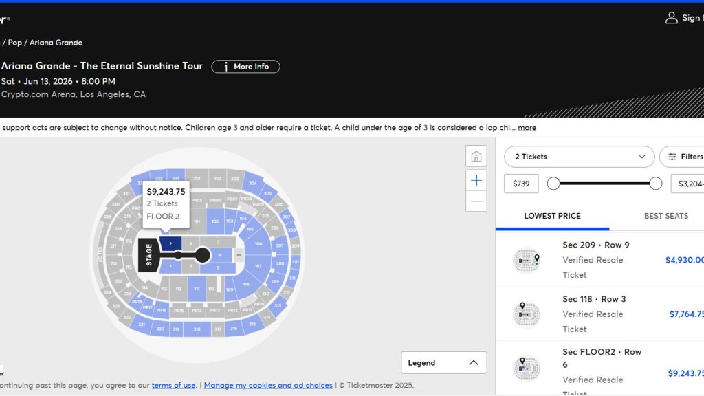 verkoop concertkaartjes