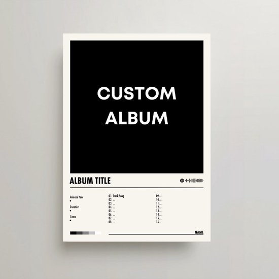 gepersonaliseerde vinyl plaat